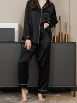 PLAIN SILK - BLACK