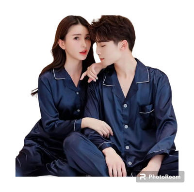 PLAIN SILK - NAVY BLUE