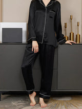 PLAIN SILK - BLACK